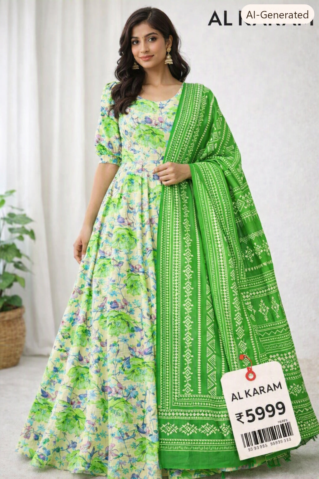 14 august GIFT 🎁 ITEM PURE LAWN 3 PIECE 🧩 💯 ORIGINAL ALKARAM LAWN