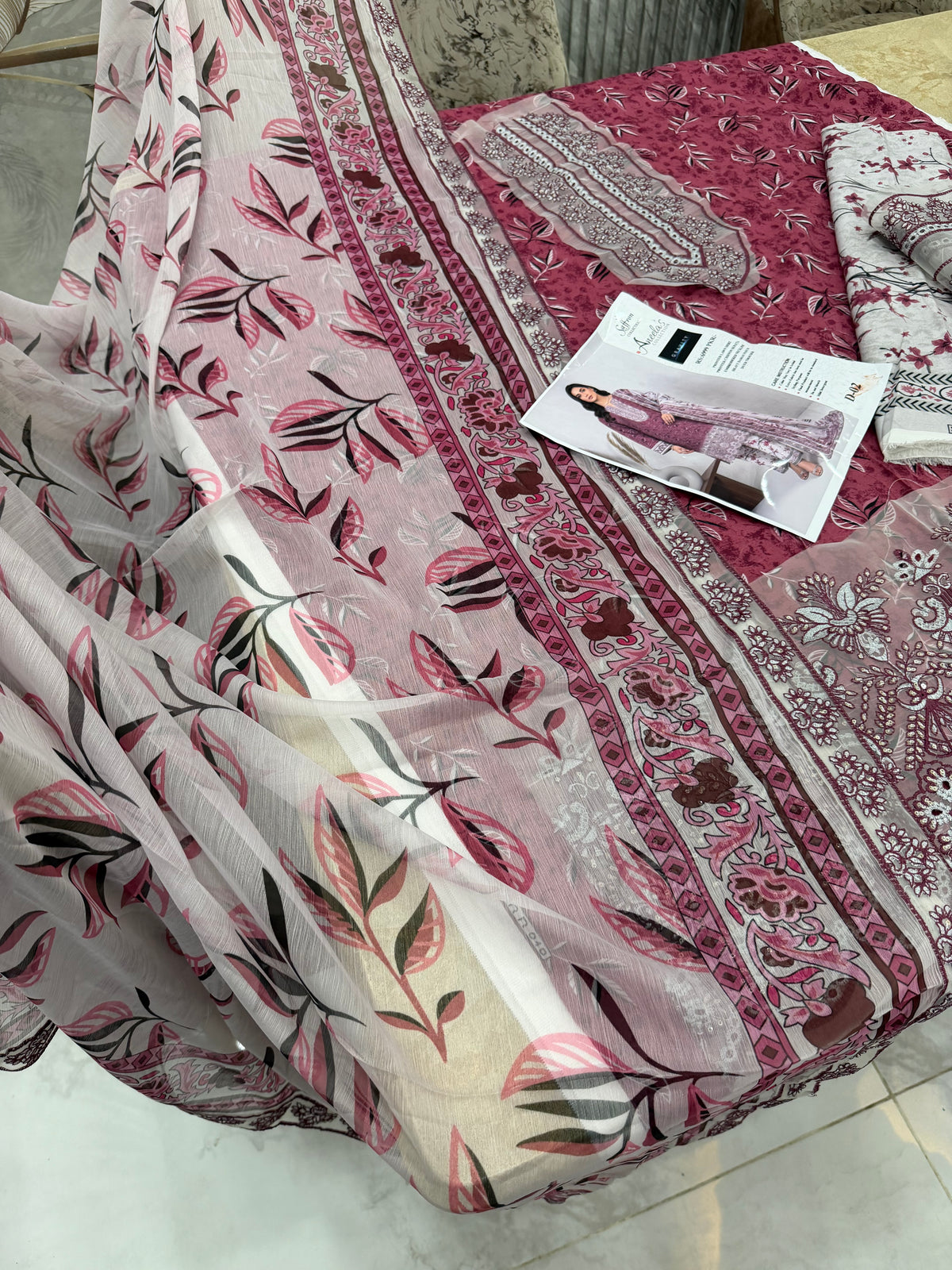 ANEELA ,S hit code one colour one design pure cotton lawn partywear dress