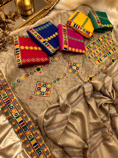 LILAN WITH EMBROIDERY & full size shawal