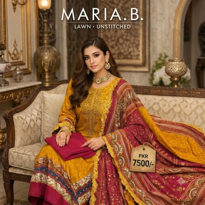 MARIA B BRAND PARTY WEAR LUXURY LAWN