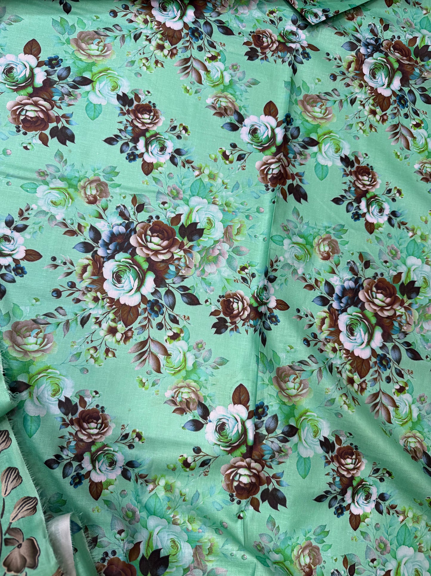 DIGITAL 3 piece printed lawn 1 piece look style 100% ORIGINAL UNSTITCHED SUIT ONE COLOUR
