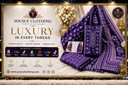 YC YOUSUF CLOTH LUXURY PARTY WEAR WITH CHIFFON FANCY SUITS