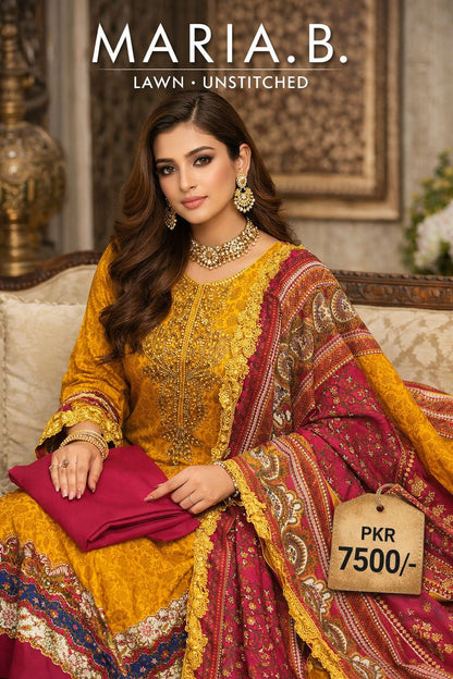MARIA B BRAND PARTY WEAR LUXURY LAWN